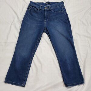Lee Easy Fit Women’s Stretch Blue Jean Capri Pants Size 8